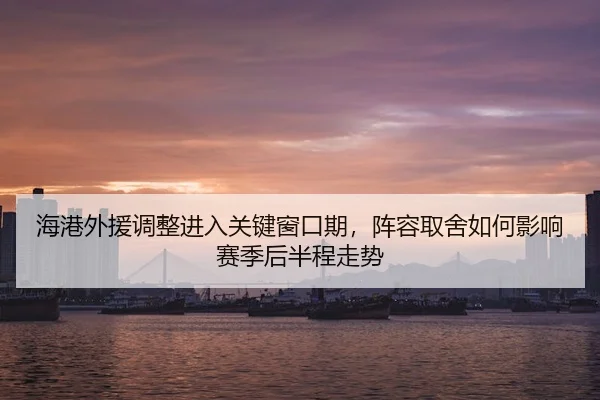 海港外援调整进入关键窗口期，阵容取舍如何影响赛季后半程走势